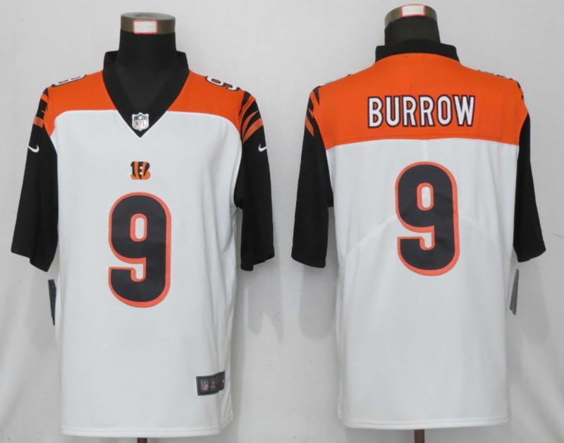 Nike Cincinnati Bengals 9 Burrow White Vapor Untouchable Limited Jersey,We sell and wholesale Nike Cincinnati Bengals 9 Burrow White Vapor Untouchable Limited Jersey on line form chian!